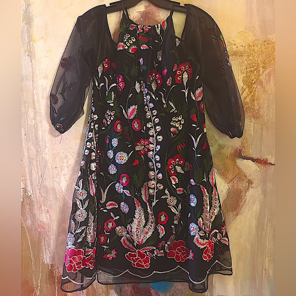 Badgley Mischka Cold Shoulder Mini Dress